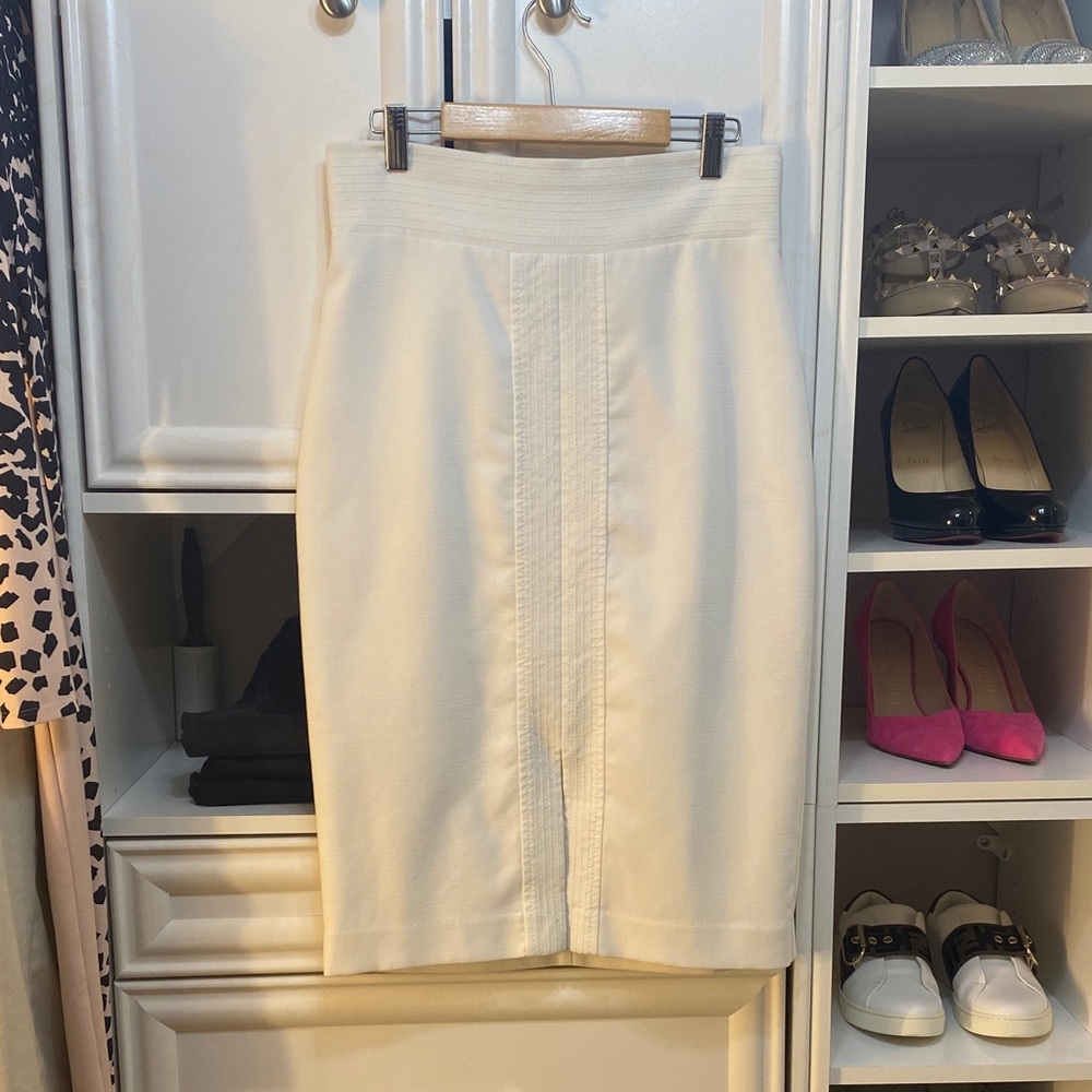 Ann Taylor white Pencil Skirt